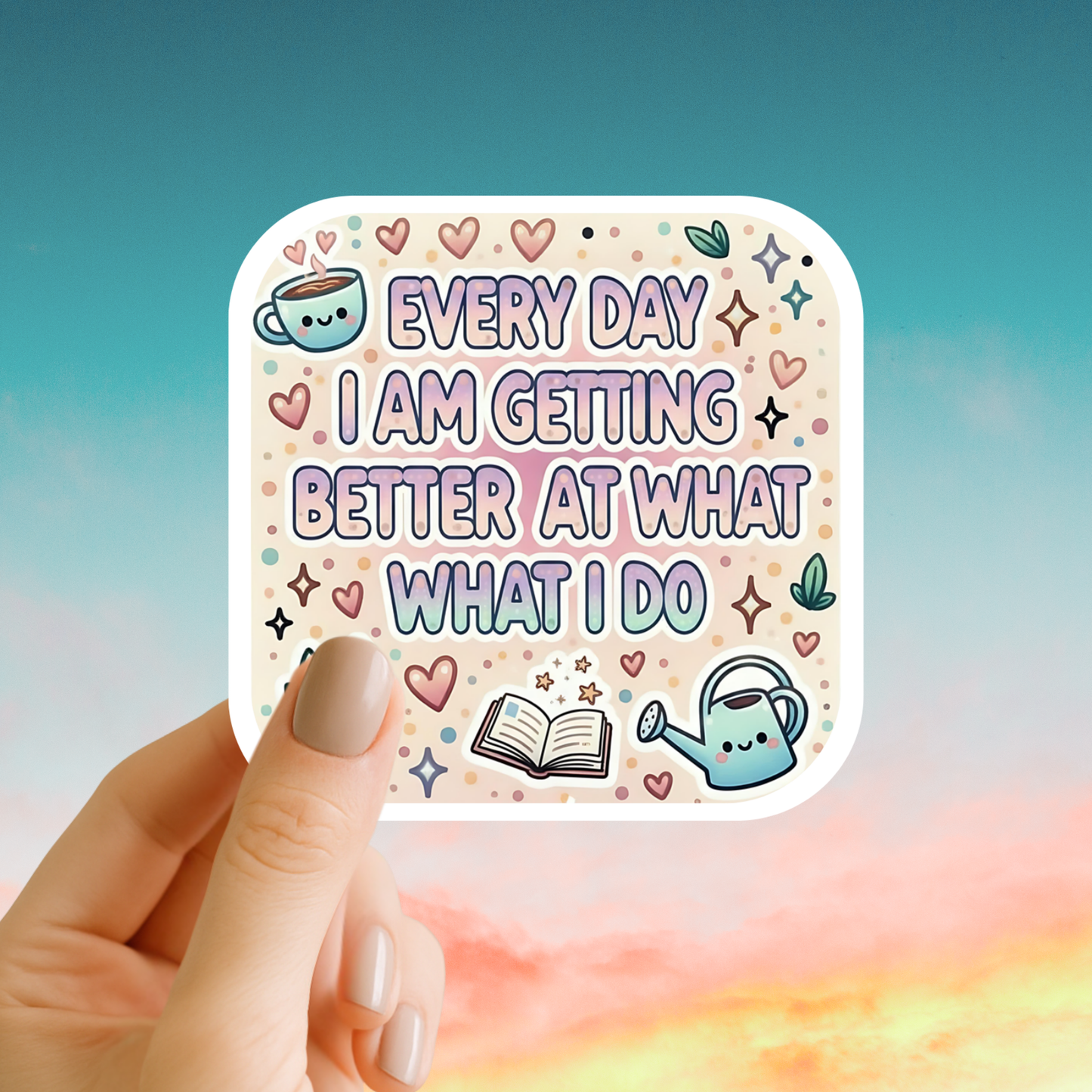 Every day I am getting better at what I do – Affirmation Sticker