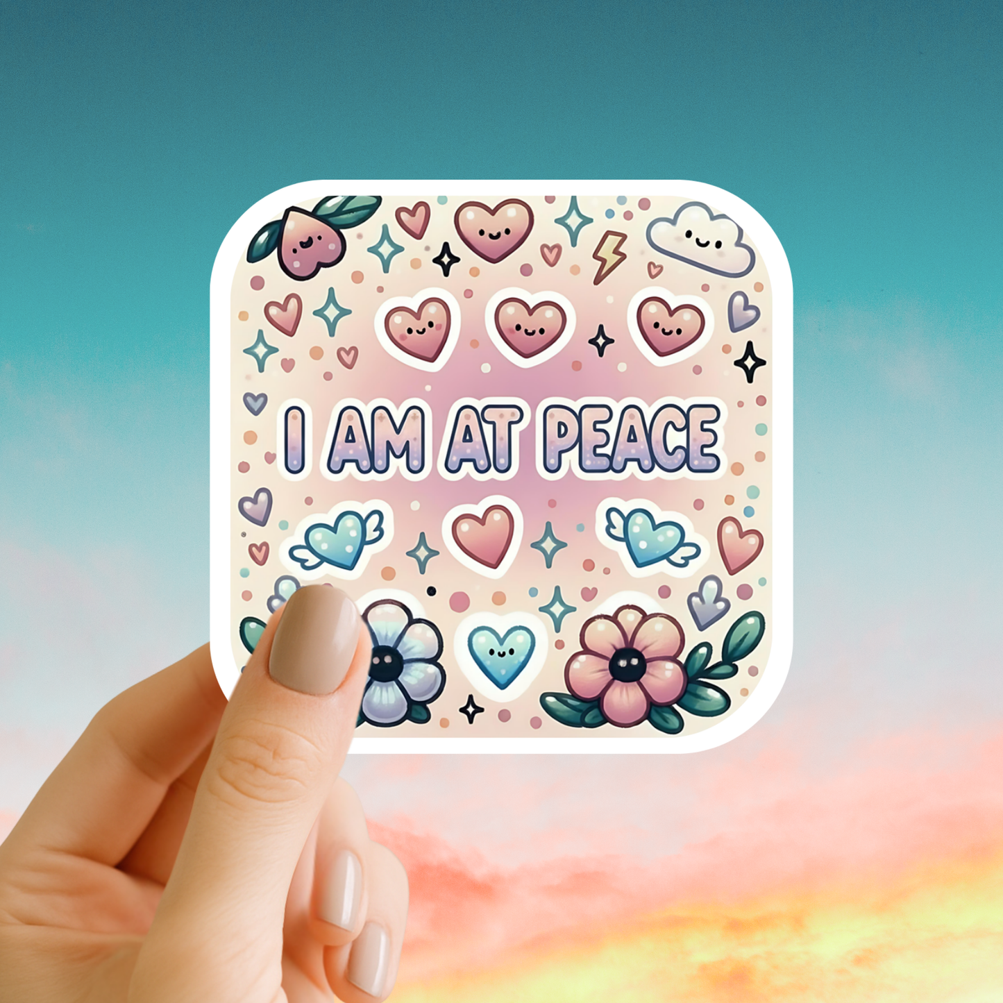I am at peace – Affirmation Sticker