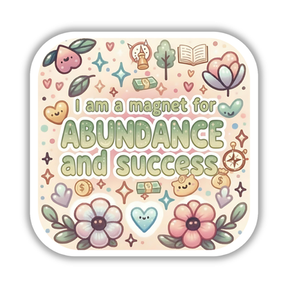 I am a magnet for abundance and success – Affirmation Sticker