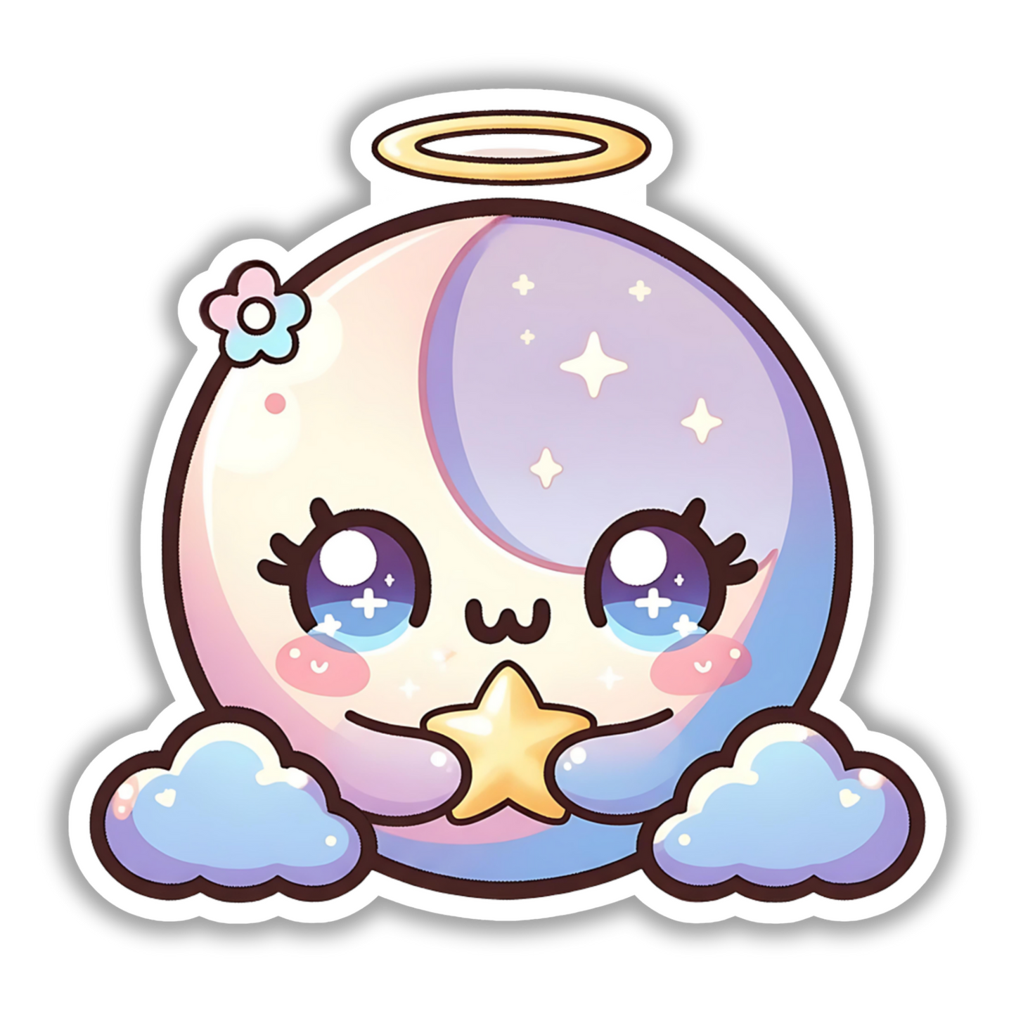 Luna Belle Die-Cut Sticker – Peace & Stillness